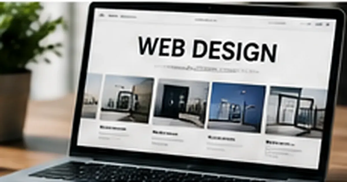 Professional website design workspace representing SEO friendly site architecture and navigation