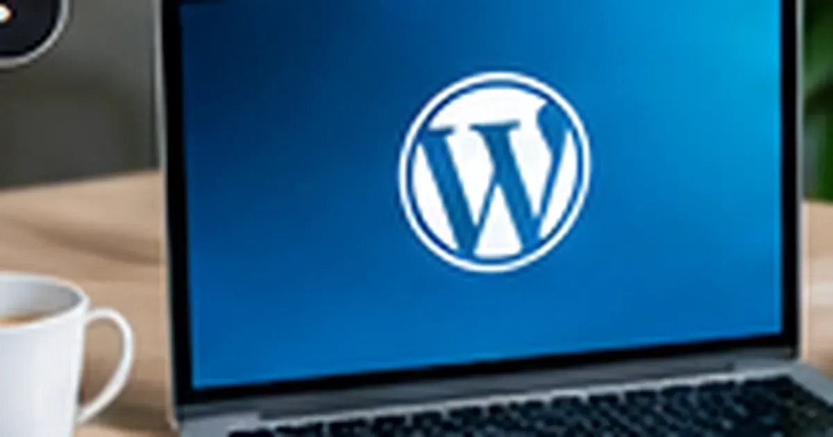 WordPress website on a laptop illustrating essential WordPress SEO configuration