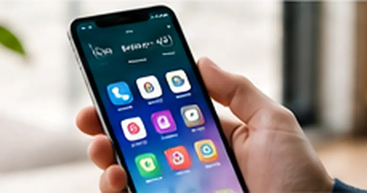 Smartphone digital interface illustrating image presentation and image SEO optimization