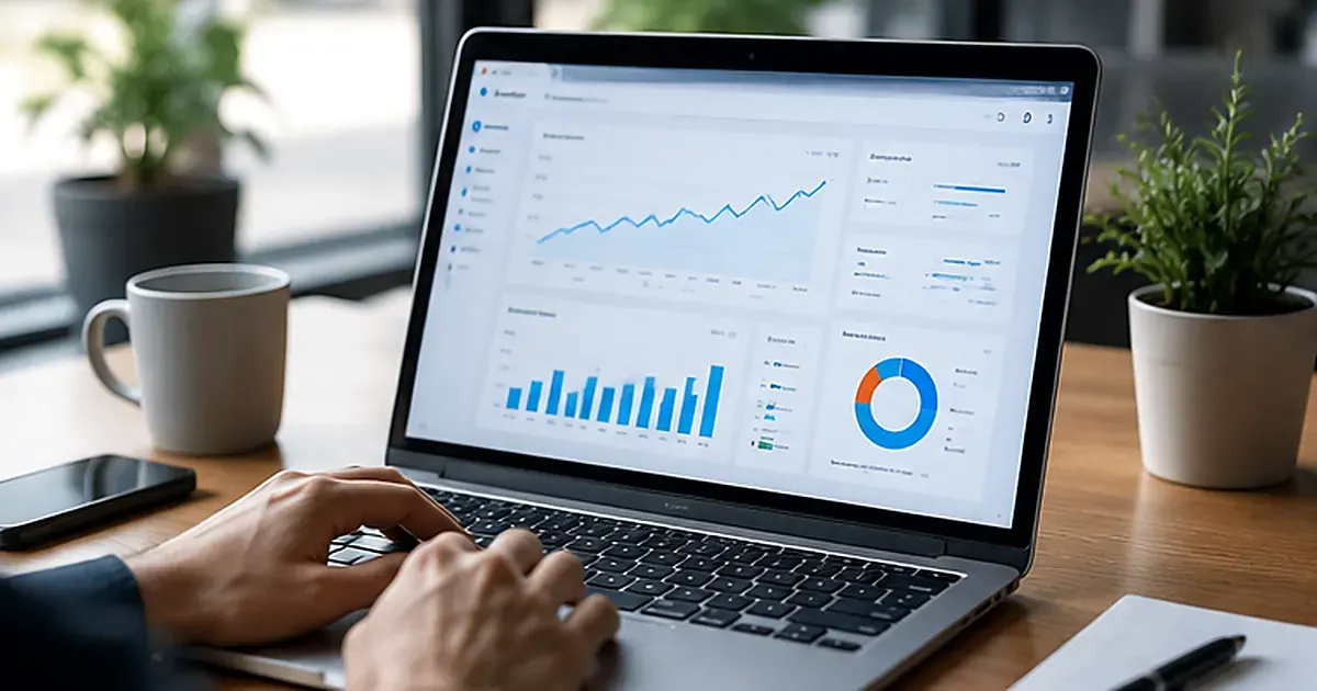 Website analytics dashboard illustrating staging to live launch validation and monitoring