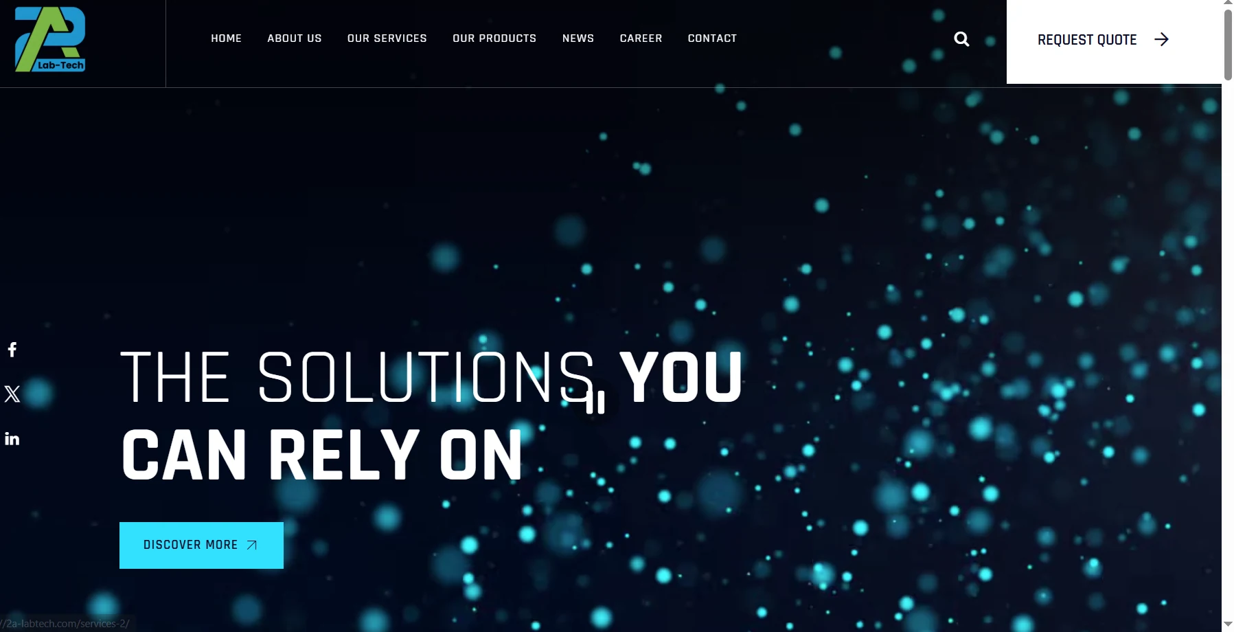 2A LabTech responsive website preview